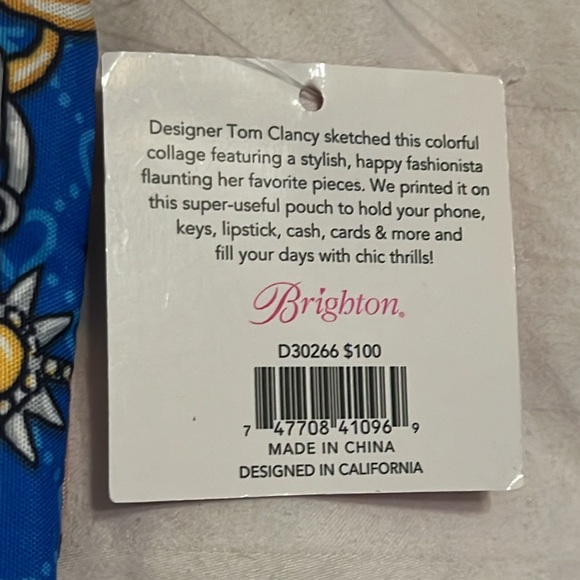 NWT Brighton Tom Clancy Collab Fashionista Adjustable  Removable Strap Comic Bag - Picture 7 of 10